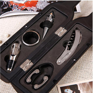 अनुकूलन योग्य लोगो 5-टुकड़ा शराब के आकार के पर्यावरण के अनुकूल pps + स्टेनलेस स्टील बोतल ओपनर उपहार सेट बहुक्रियाशील - Product Image 3