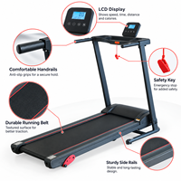 Tapis de course électrique K-FIT Factory Direct GS-840 avec amortissement pneumatique et roues de transport pour la maison et la salle de sport