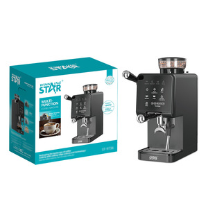Cafetera multifunción Winningstar de 1840W con bomba de 20 bares de presión, semiautomática, con molinillo y vaporizador. - Product Image 1