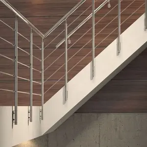 스테인리스 최고 가로장을 가진 옥외 안전 측 산 디자인 발코니 철사 방책