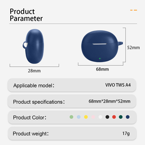 Funda Protectora de Silicona para Auriculares Inalámbricos <span class=keywords><strong>Vivo</strong></span> TWS A4 y para <span class=keywords><strong>Airpods</strong></span> Pro, Carcasa para Auriculares y Cubierta para Audífonos - Product Image 3