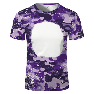 Maßgeschneiderte Damen-T-Shirts mit Wärmesublimation, Polyester, Locker Geschnitten, Camouflage-Muster, Kurzarm, O-Ausschnitt, Lässige Streetwear für Erwachsene, DIY-Druck - Product Image 2