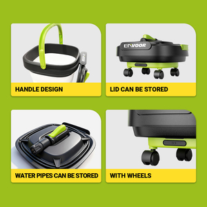 Nettoyeur haute pression électrique pliable, 12L Nettoyeur portable avec roues pour lavage de <span class=keywords><strong>voiture</strong></span>, terrasse et nettoyage extérieur - Product Image 6