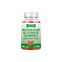 Gomitas de Glicinato de Magnesio Personalizadas con Sabor a Frambuesa, con CoQ10, Vitamina D y B6, para Relajar los Músculos, Calmar la Mente y Dormir Profundamente