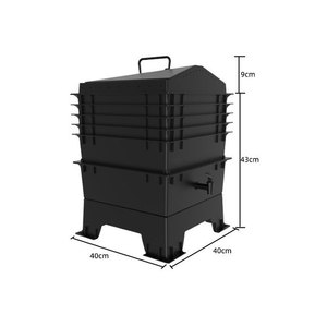 Worm <strong>Bin</strong> for Recycling <strong>Food</strong> Waste at Home Vermi <strong>Composting</strong> Stackable <strong>Composting</strong> <strong>Bin</strong> - Product Image 2