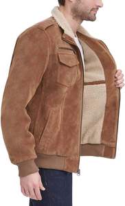 แจ็กเก็ตหนังกันลมสำหรับผู้ชายแจ็กเก็ตหนังสำหรับกลางแจ้งผลิตตามสั่ง - Product Image 6