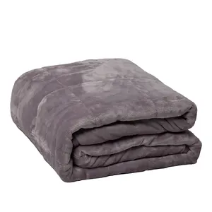 Free Custom Sample Queen Size Sherpa Weighted Blanket 7kg Soft Comfortable Knitted Quilted Glass Material Therapeutic Feature