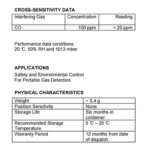 เครื่องตรวจวัดไฮโดรเจน H2/M-1000สวิส0-1000 PPM สำหรับการใช้งานอย่างปลอดภัย - Product Image 2