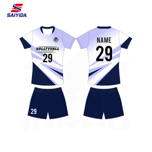 <span class=keywords><strong>Set</strong></span> uniformi da <span class=keywords><strong>pallavolo</strong></span> su misura professionali Unisex 100% Design Jersey in poliestere - Product Image 6