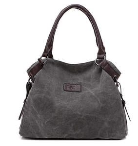 Large capacity retro minimalist designer <b>canvas</b> <b>tote</b> <b>bag</b> for women, single shoulder crossbody <b>bag</b> - Product Image 4