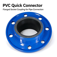 Raccord rapide en PVC, coupleur à bride PN10 PN16 DN50-DN300 pour la connexion de conduites d'eau