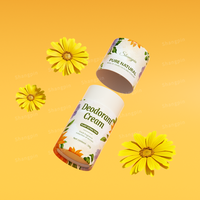 Conteneur de déodorant d'emballage écologique Twist up Tube de déodorant en papier Pousser le conteneur d'emballage de bâton de déodorant en papier