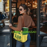 Sac fourre-tout personnalisé Chi Eta Phi Sorority, réutilisable, design de créateur, sac de shopping pour sororité, sac de week-end