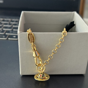 Pulsera de Perlas Pequeñas de 6mm de Alta Gama Empress Dowager Vivienne Star, Joyería de Lujo Clásica con Diseño de Platillo Volador para Mujer - Product Image 4