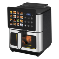 Freidora de Aire Digital Profesional de 9L, de Acero Inoxidable, con Doble Tubo de Calentamiento, Sin Aceite, Venta al Por Mayor Directa de Fábrica