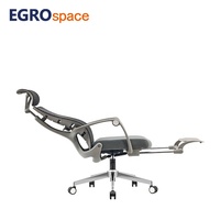 Chaise de bureau ergonomique de luxe EGROspace avec support lombaire, appui-tête moderne et pivotant – Fournisseur commercial