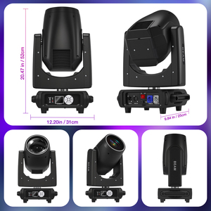 Teste Mobili MINGJIE 450W Luci da Palco RGBW DMX512 con 14 Gobo 13 Colori 16 Canali per DJ <span class=keywords><strong>Disco</strong></span> Feste di Matrimonio - Product Image 2
