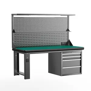 Meja kerja kabinet alat atas meja stasiun kerja kustom bangku kerja profesional industri untuk area OLED meja kerja antistatik