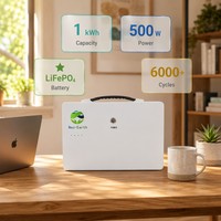Générateur solaire XDQ Pioneer1-500 1kWh LiFePO4 314Ah, station d'alimentation portable 500W MPPT pour utilisation hors réseau, OEM personnalisé