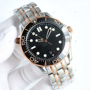 Reloj Mecánico Unisex de 41 mm con Logotipo Personalizado, Calendario Azul, Bisel de Cerámica Luminoso, Caja de Acero Inoxidable 316L, Cristal, Correa de Oro Blanco - Product Image 5