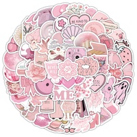 100 pegatinas decorativas de PVC impermeables con dibujos animados Vsco para laptop, equipaje, cuaderno, teléfono, botella, taza, bicicleta