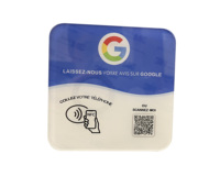 Código QR Dinámico Personalizado con Logotipo, Placa NFC de Acrílico PVC, Soporte NFC, Placa de Google Reviews NFC Google