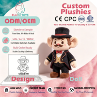 Peluche de magicien personnalisée professionnelle en coton, artisanat détaillé, poupée de personnage pour collectionneur adulte et enfant CPC