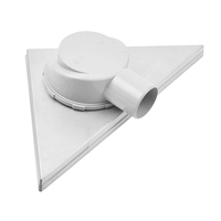Drain de sol triangulaire en acier inoxydable pour douche d'angle