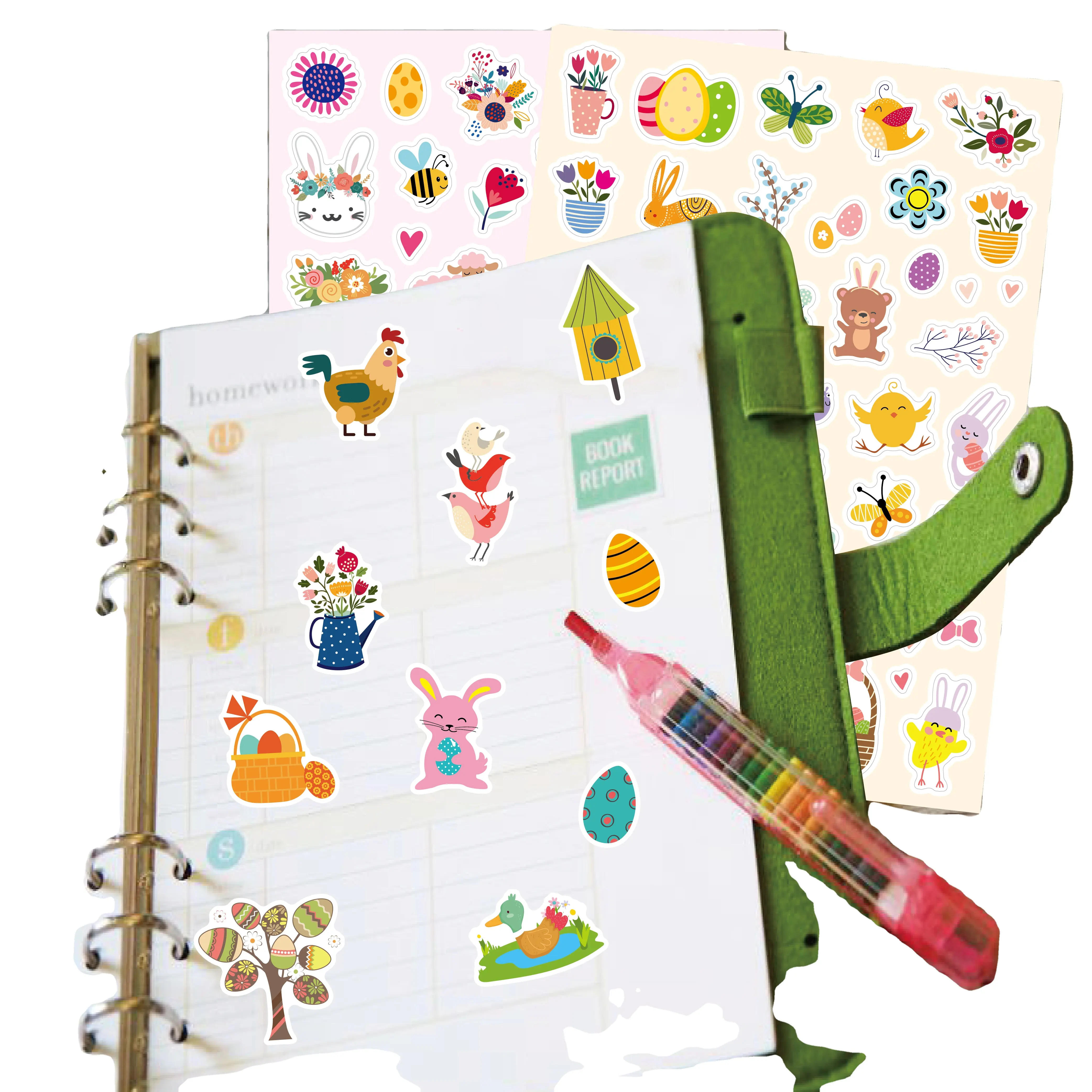 Многоразовые Пасха книжка с наклейками для детей От 2 до 6 лет, одежда для девочек и мальчиков, милый кролик подарки для детей ясельного возраста обучающие игрушки