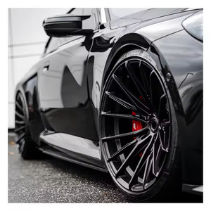 Cerchi Auto 722Auto 18 19 20 21 22 <span class=keywords><strong>24</strong></span> 26 Pollici Multi-Raggio Forgiati 5x120 5x112 5x114.3 Nero Lucido Concavo Profondo - Product Image 1