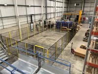 Valla de Protección para Máquinas BRIO, Seguridad y Protección para Líneas de Producción en Talleres, Valla Metálica con Puerta Corredera y Abatible