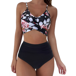 Ensemble <span class=keywords><strong>de</strong></span> bikinis taille haute pour femmes, fabricant d'usine, maillots <span class=keywords><strong>de</strong></span> <span class=keywords><strong>bain</strong></span> deux <span class=keywords><strong>pièces</strong></span> pour femmes, maillots <span class=keywords><strong>de</strong></span> <span class=keywords><strong>bain</strong></span> tendance - Product Image 5