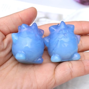 ร้อนขายที่มีคุณภาพสูงสีฟ้าโอปอลคริสตัลงานฝีมือแกะสลัก <span class=keywords><strong>Togepi</strong></span> - Product Image 6