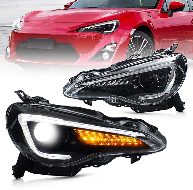 Car LED Head Lamp Headlights Assembly Headlamp Projector Fit for Toyota 86 2013 - 2019 Subaru BRZ