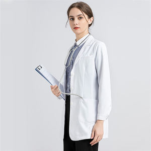 <span class=keywords><strong>Uniformes</strong></span> de Laboratorio de Ciencias Químicas de 100% algodón con estampado personalizado, bata médica blanca para mujer, bata de laboratorio para hombre - Product Image 6
