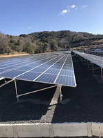Support de montage au sol pour panneaux solaires PV en aluminium de type N, facile à installer, SunX-Tech