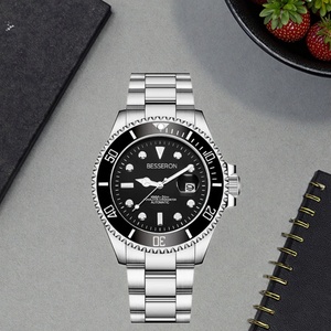 Reloj Deportivo de Acero Inoxidable de Primera Calidad para Hombre, Relojes de Cuarzo Clásicos de Negocios, Resistentes al Agua, Caja de Aleación de 16 mm, Cristal - Product Image 4