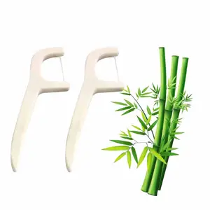 Oral Hygiene Products Oral Care Tooth Teeth Dental Floss Stick Vegan Bamboo Dental Floss Picks