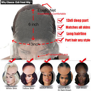 Pelucas Frontales de Encaje HD 13x6, Pelucas de Cabello Humano Virgen Brasileño, Proveedor de Pelucas de Cabello Humano con Encaje Frontal para Mujer, Venta al por Mayor Barata - Product Image 2