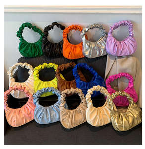 Los mejores bolsos plisados de verano para mujer, bolsos de nube de PU, bolso de ocio para axila, bolsos de hombro para compras, bolso de mano para mujer R2207 - Product Image 1