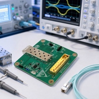 Tarjeta de prueba y evaluación DSFP de 100G para transceptor óptico DSFP, compatible con la escritura de monitoreo DDM para pruebas BER de diagrama óptico