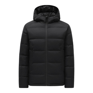 Veste d'hiver pour homme à fermeture éclair, couleur unie personnalisable, épaisse et chaude, veste matelassée pour homme, 2025 - Product Image 5