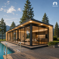 Maison préfabriquée modulaire extensible à énergie solaire pour le camping en plein air