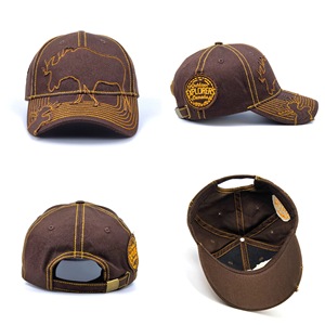 Customized Retro Distressed Waxed Cloth Minimalist and Fashionable Outdoor Casual Baseball Cap - Product Image 2