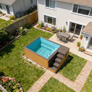 Piscine conteneurisée, jacuzzi, spa extérieur, piscine préfabriquée, piscine de plongeon, piscine extérieure, piscine hors sol en PRV - Product Image 2