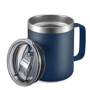 Gobelet isotherme à double paroi personnalisé avec logo, 12 oz, 14 oz, 16 oz, 24 oz, en acier inoxydable avec revêtement en poudre, tasse à café de camping, anti-fuite - Product Image 3