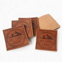 Estampage à chaud de haute qualité Logo de nom personnalisé en relief étiquettes en cuir véritable patchs pour jeans et sacs