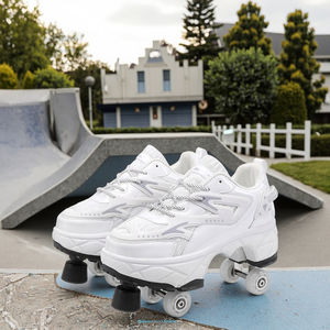 SeeMore Rétractable 4 Roues En Plein Air Kick Out Toupie Patins À Roulettes Chaussures Femmes Déformation Patins À Roulettes Chaussures - Product Image 1