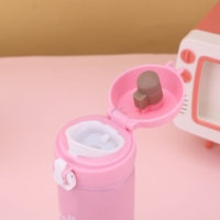 Bouteille d'eau pour enfants en acier inoxydable 304, 350 ml/500 ml, à double paroi, isolée sous vide, sans BPA, couvercle anti-fuite, 6-12 heures