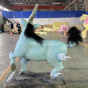 Tùy chỉnh mô phỏng cao animatronic con thú thần thoại động vật cổ điển của núi và sông si tượng bản sao tê giác Cổ Đại - Product Image 5